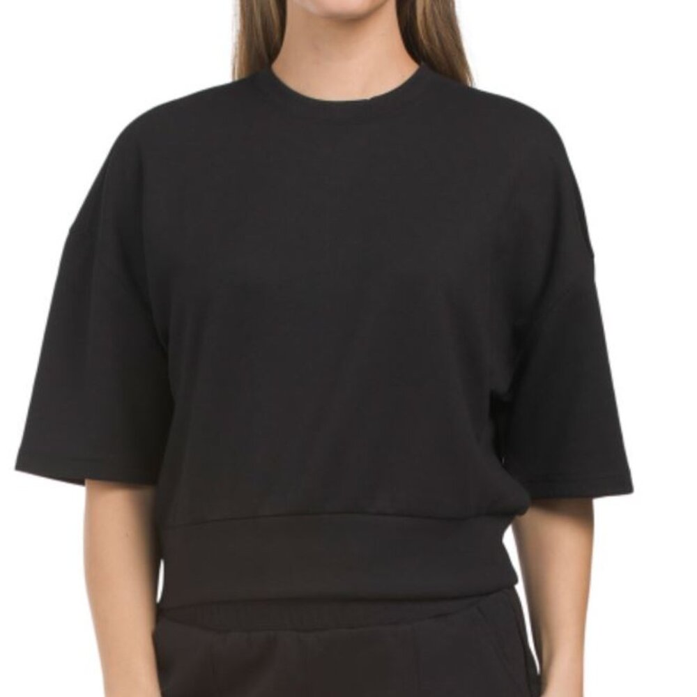 NWT KYODAN Stretch Knit Crew Neck Short Sleeve Top - Picture 5 of 10